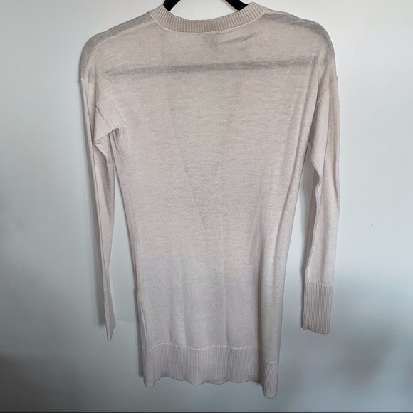 100% MERINO WOOL CLUB MONACO CARDIGAN - Picture 2 of 5